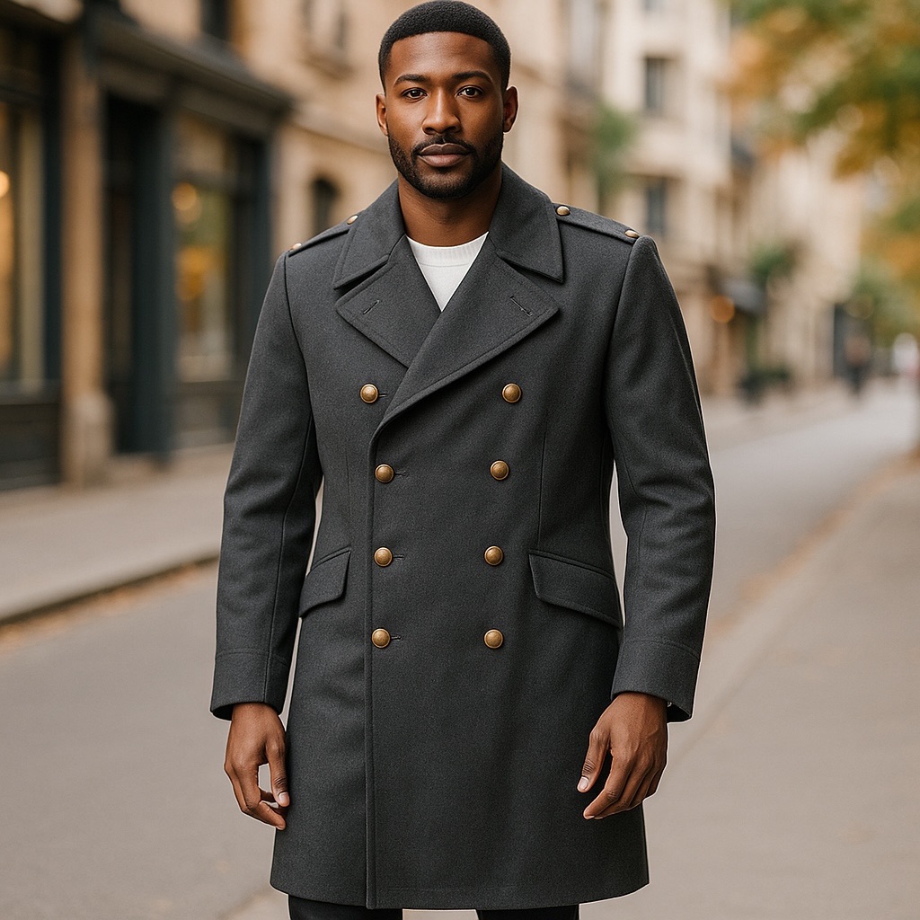 Us Military Uniform Large Long Coat Gray Tiller 4/62